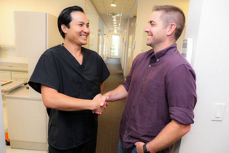 dental patient smiling