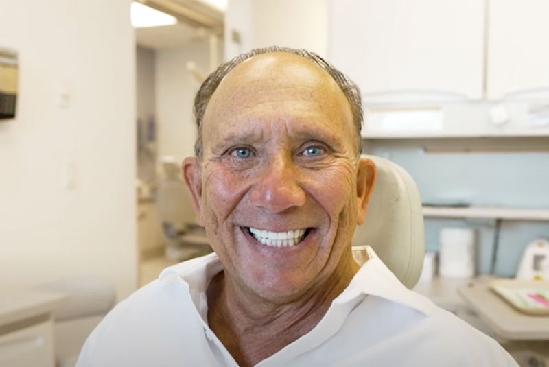 dental patient smiling